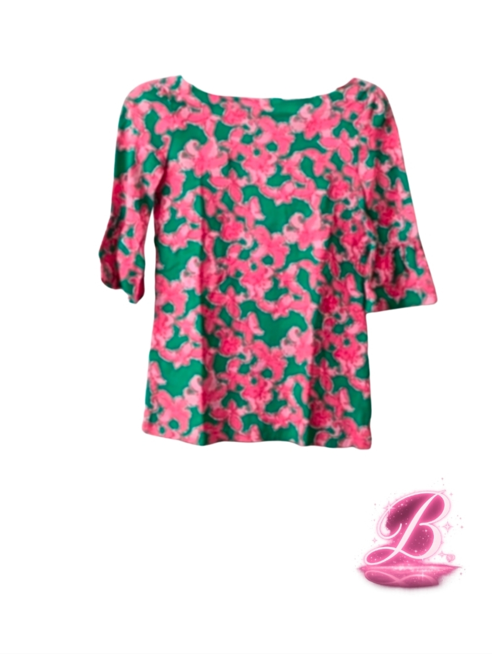 Lily Pulitzer Preppy Cotton Butterfly Blouse - XS